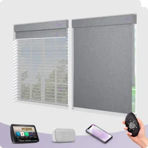 Graywind Motorized Dual Shades | Double Shangrila Shades | Customizable