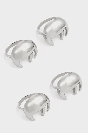 Gunmetal Saf Napkin Rings (Set of 4)