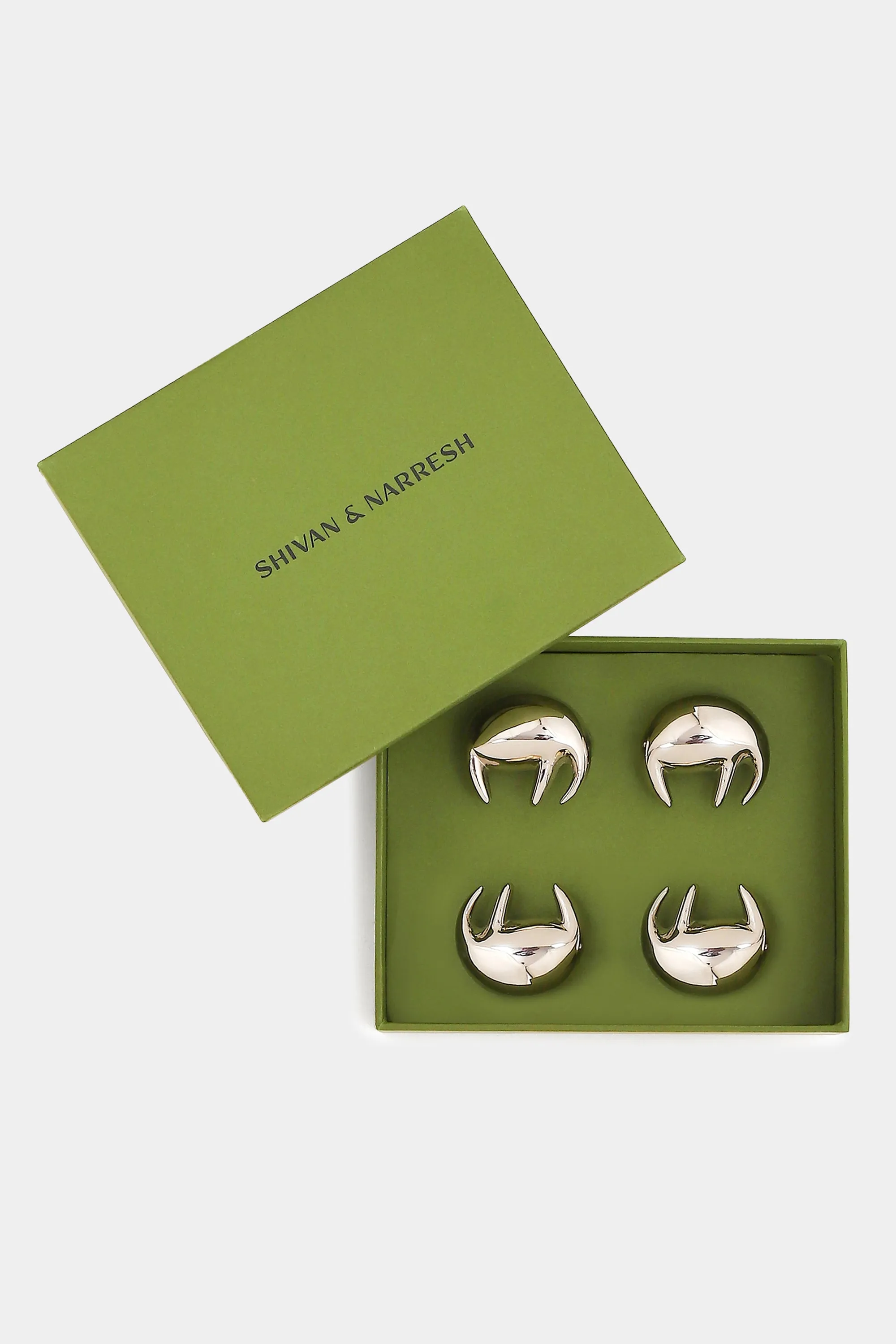 Gunmetal Saf Napkin Rings (Set of 4)