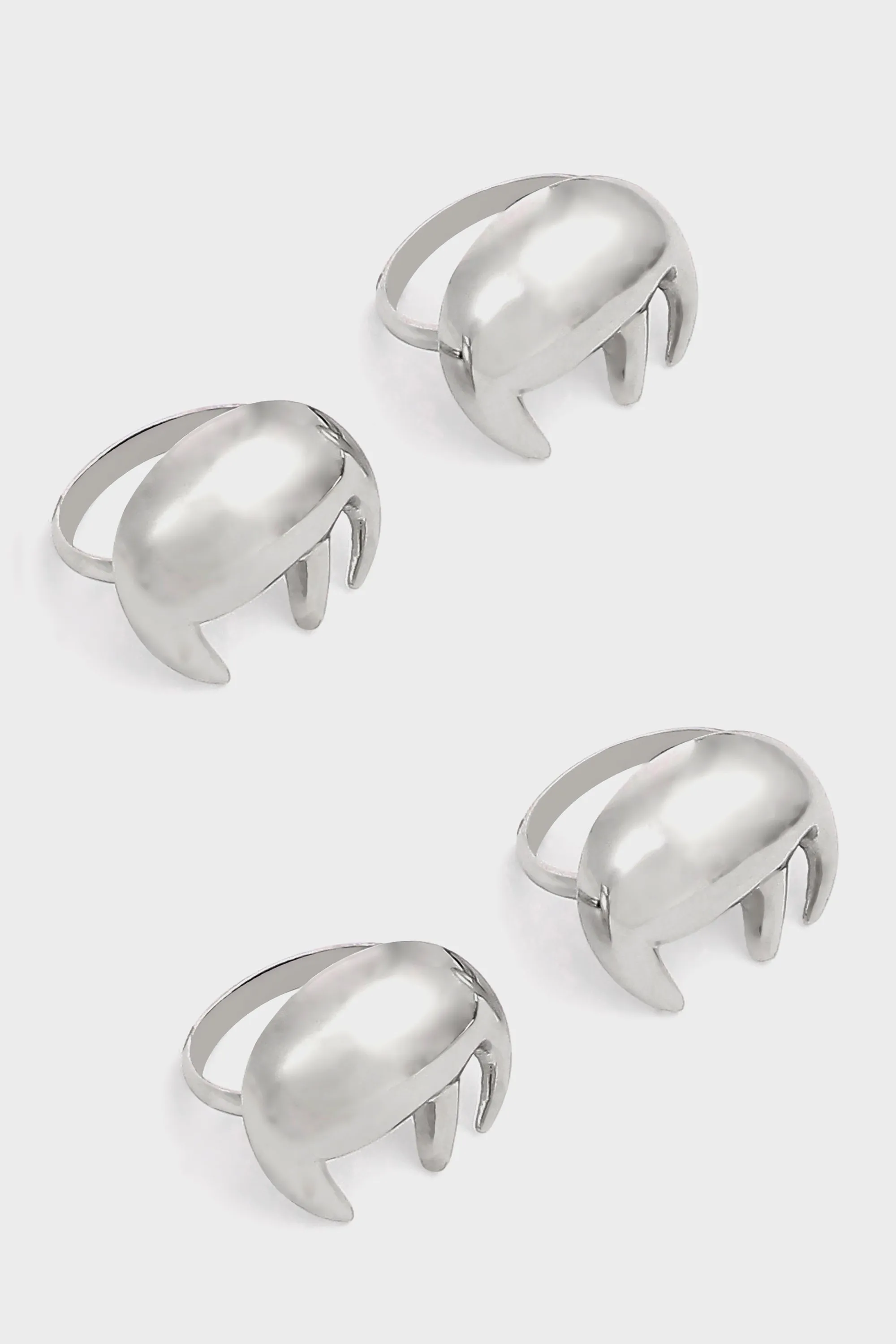 Gunmetal Saf Napkin Rings (Set of 4)