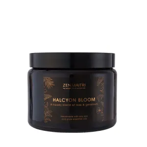Halcyon Bloom Candle with Rose & Geranium | Soothing and Calming