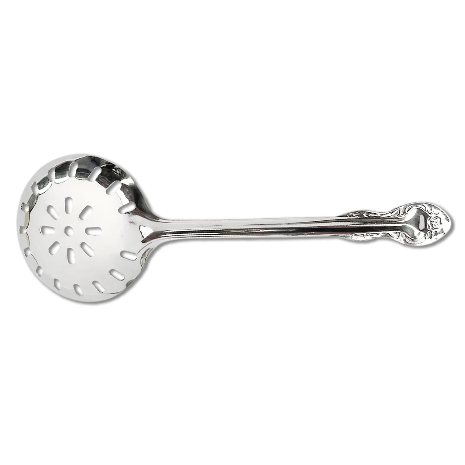 Heart Home Stainless Steel Professional Skimmer|Jhar|Kitchen Utensil Cooking Strainer, (Silver)