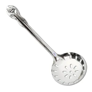 Heart Home Stainless Steel Professional Skimmer|Jhar|Kitchen Utensil Cooking Strainer, (Silver)