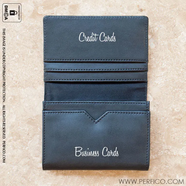 Impact © Personalized Leather Business Card Holder