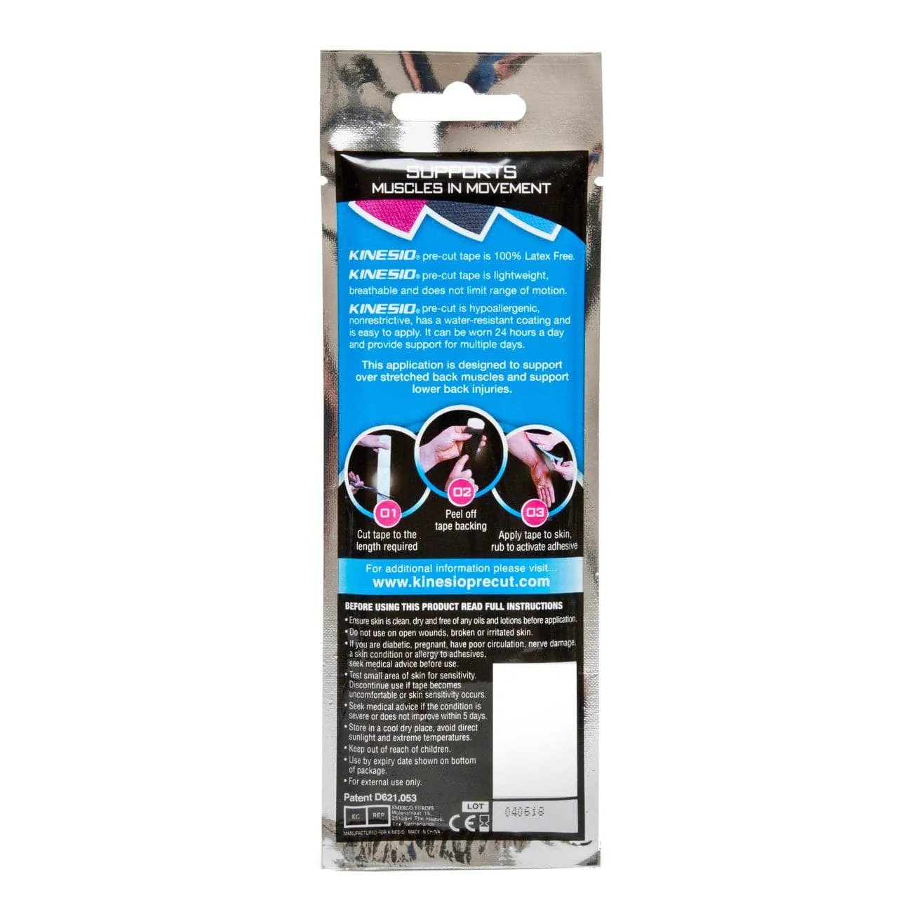 Kinesio Pre Cut, Low Back.