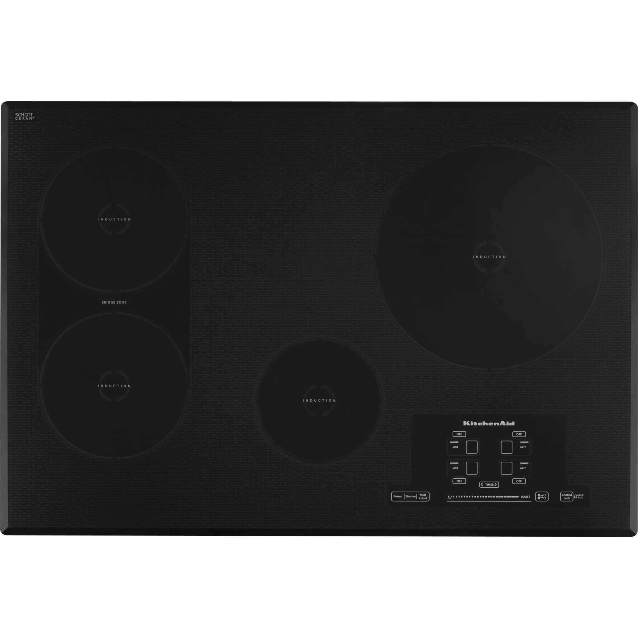 KitchenAid 30" Induction Cooktop (KICU509XBL) - Black