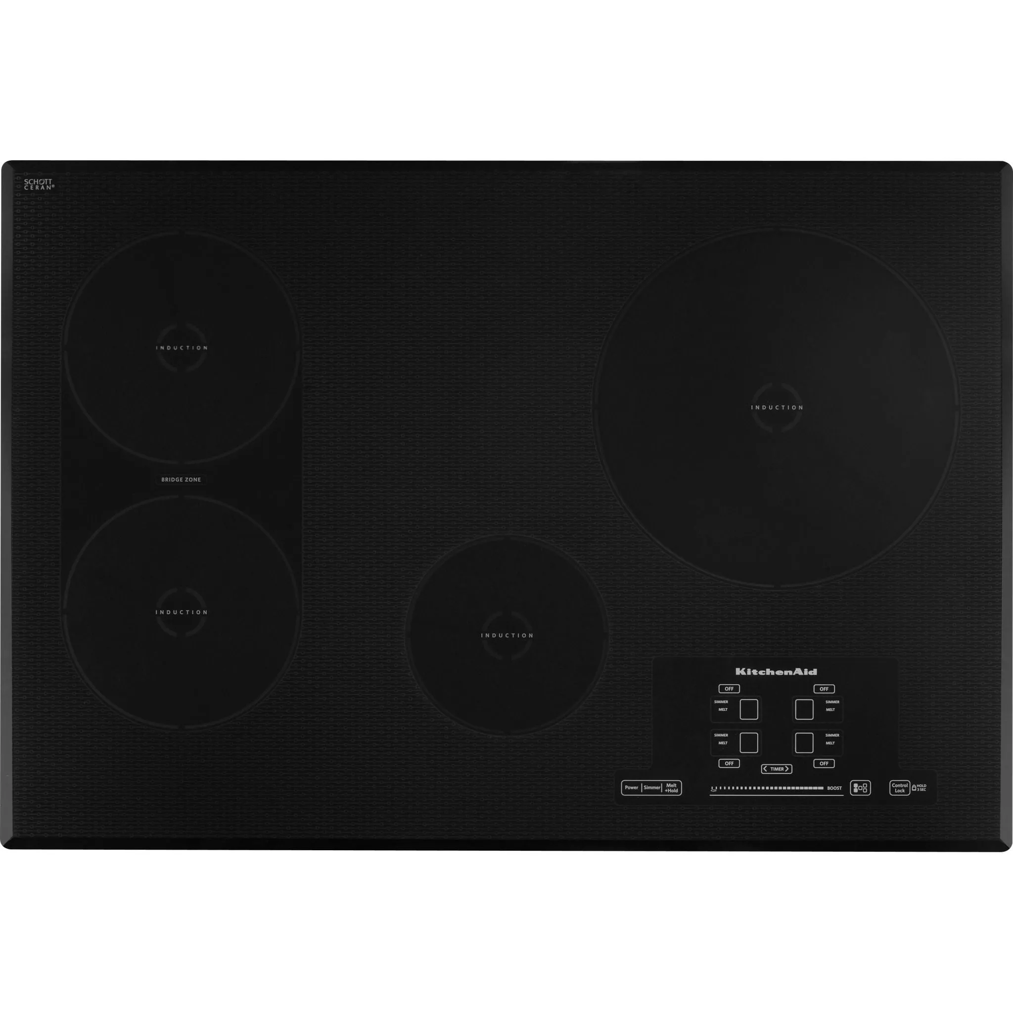 KitchenAid 30" Induction Cooktop (KICU509XBL) - Black