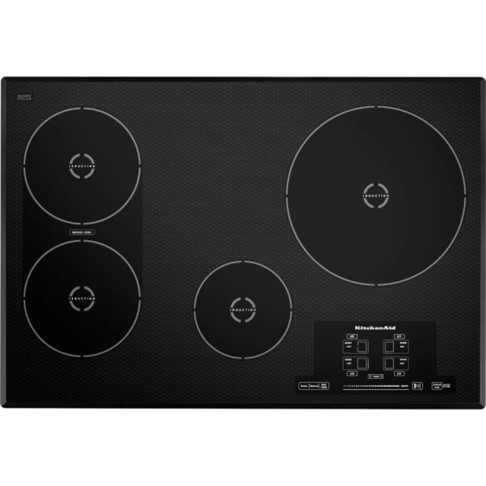 KitchenAid 30" Induction Cooktop (KICU509XBL) - Black