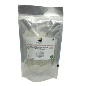 Kunjika Jadibooti Bhimseni Kapoor Original, Bhimseni Camphor Finest for Pooja, Meditation & Diffuser - 100 gm