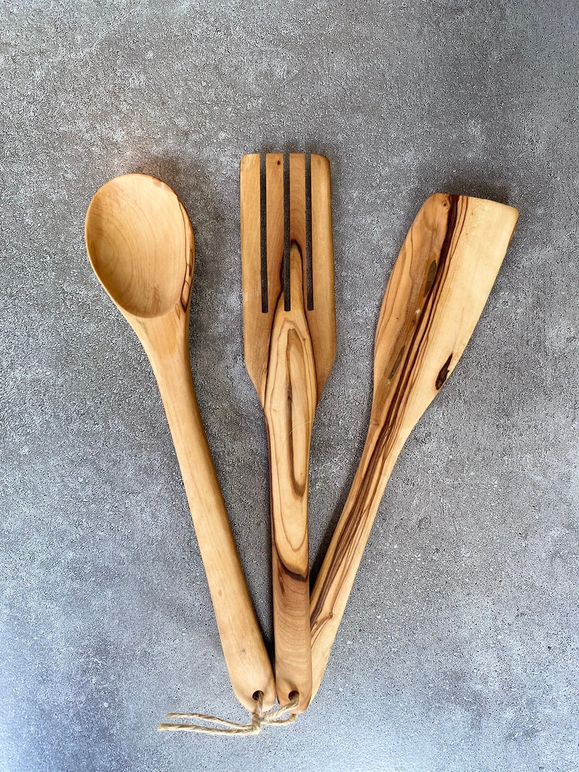 Large Olive Wood Utensils