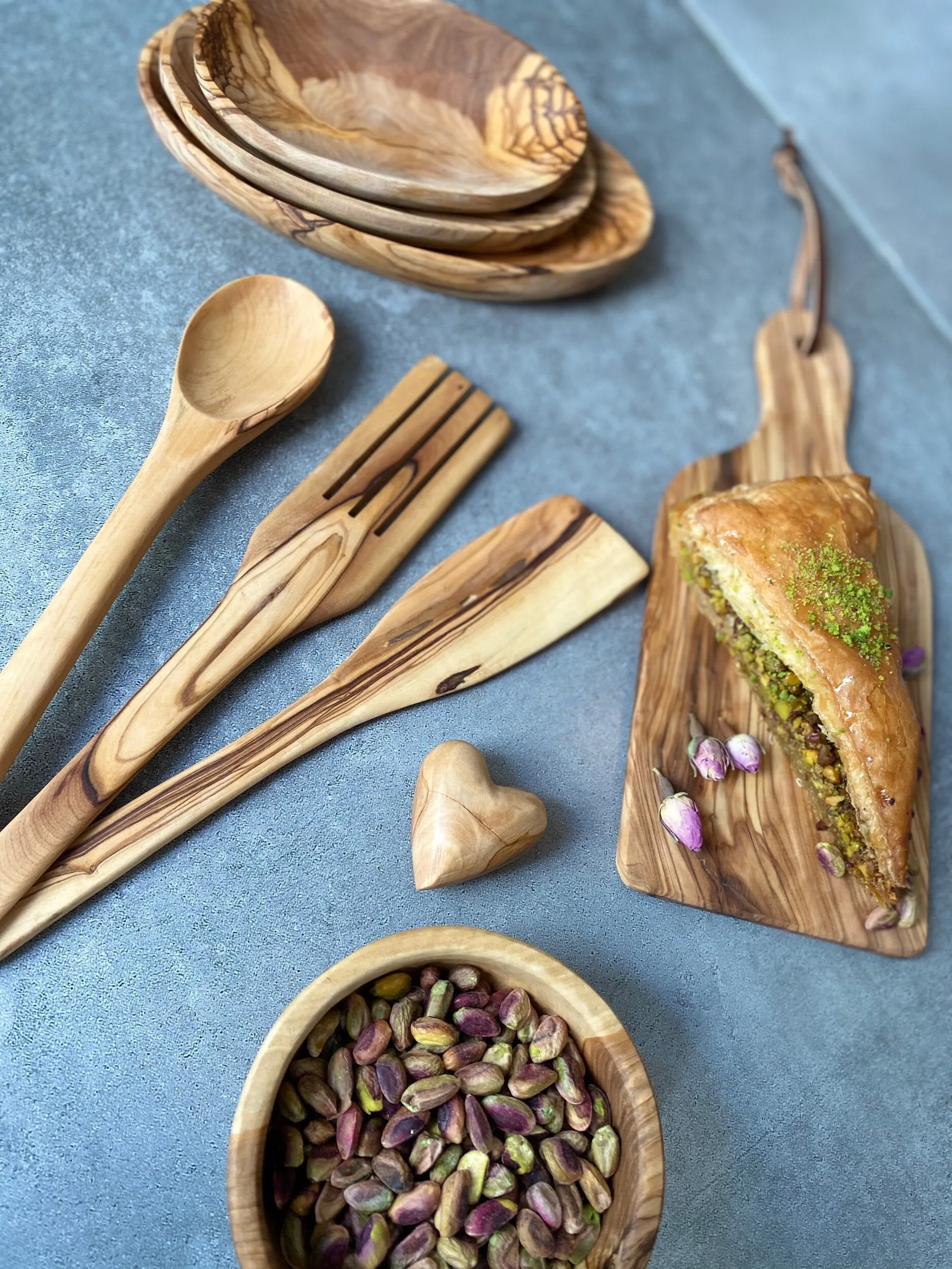 Large Olive Wood Utensils