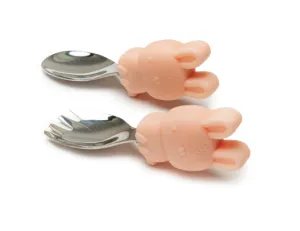 Learning Spoon and Fork Set - Bunny