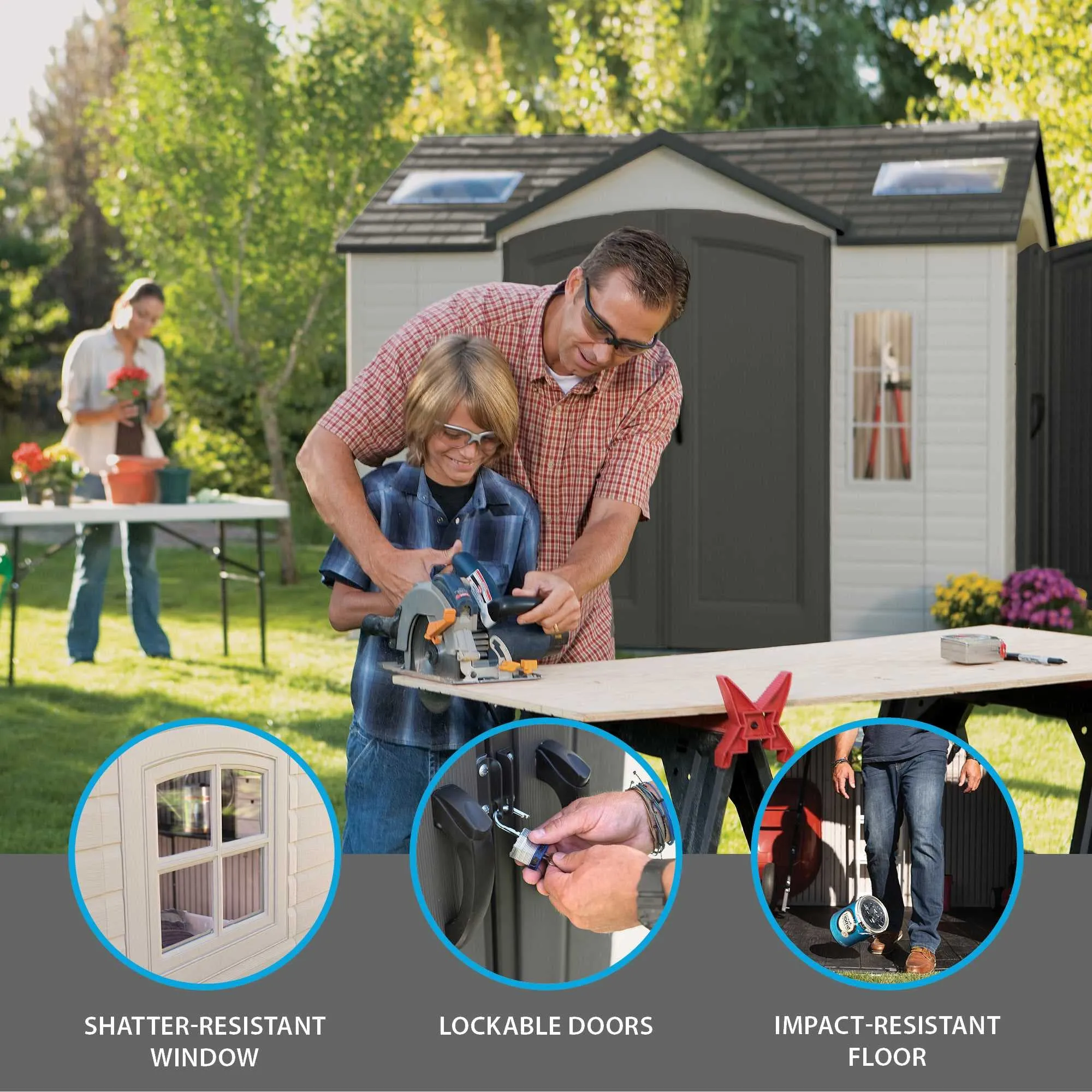 Lifetime 60001 Outdoor Storage Shed, 10 by 8 Feet