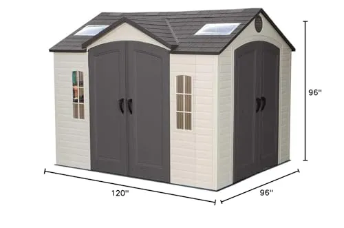 Lifetime 60001 Outdoor Storage Shed, 10 by 8 Feet