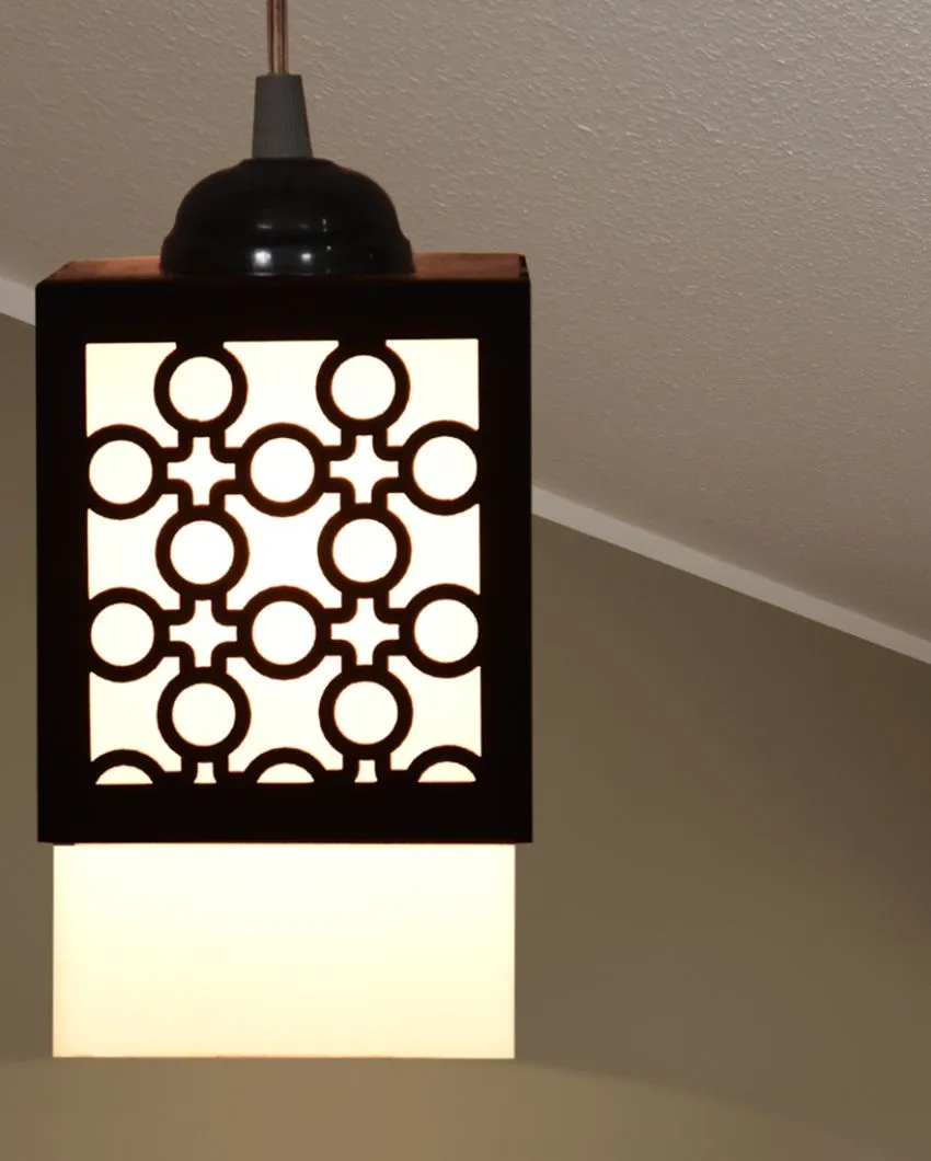 Modern Style Wooden Style Creative Pendant Lamp | 4 x 4 x 34 inches