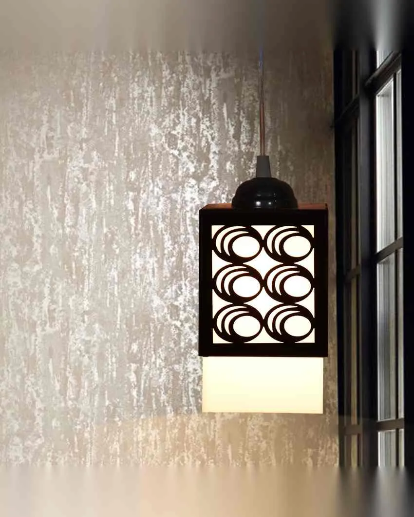 Modular 3 Lights Wooden Premium Hallway Ceiling Lamp | 5 x 6 x 32 inches