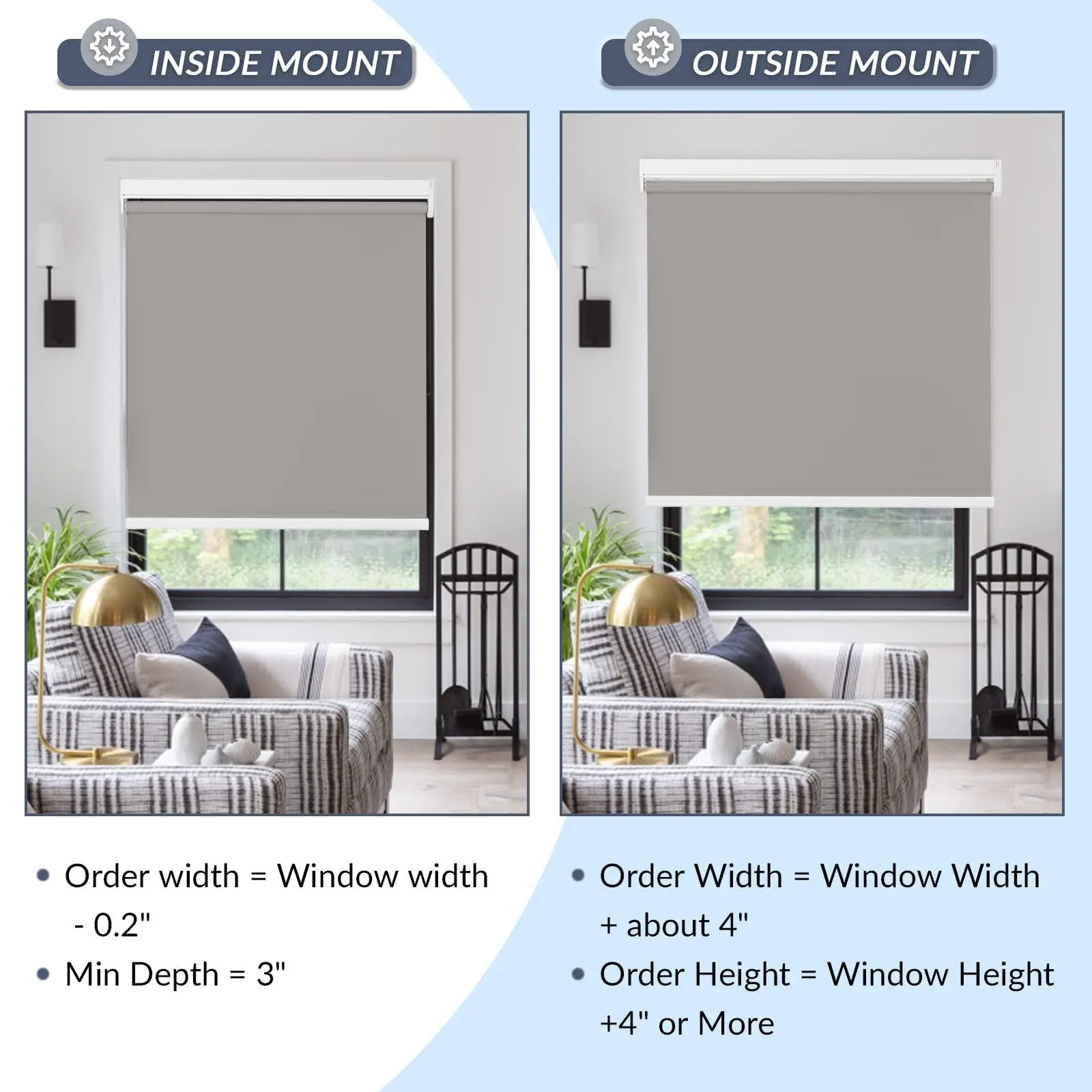 Motorized | Light Filtering | Rechargeable | Roller Shades | Customizable