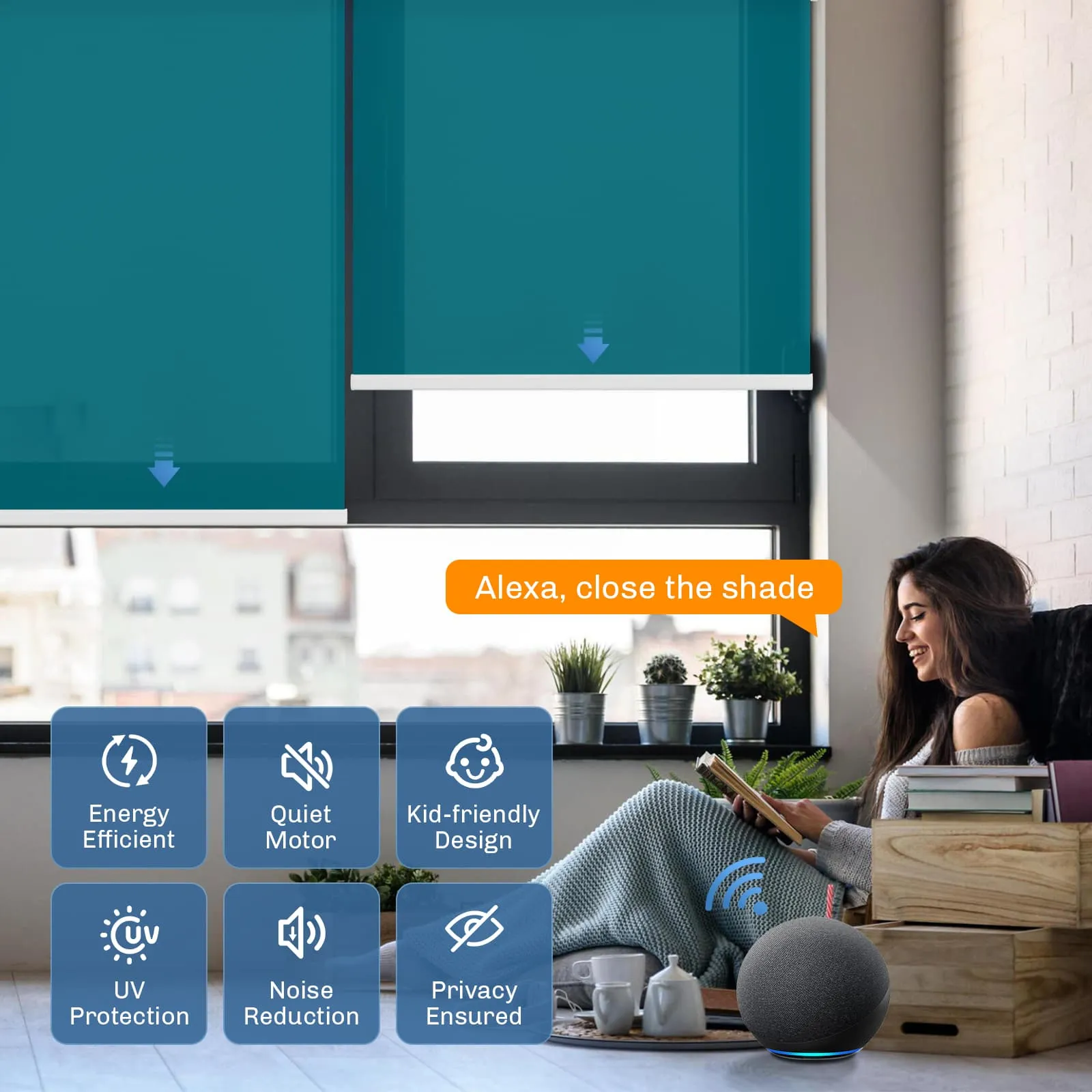 Motorized | Light Filtering | Rechargeable | Roller Shades | Customizable