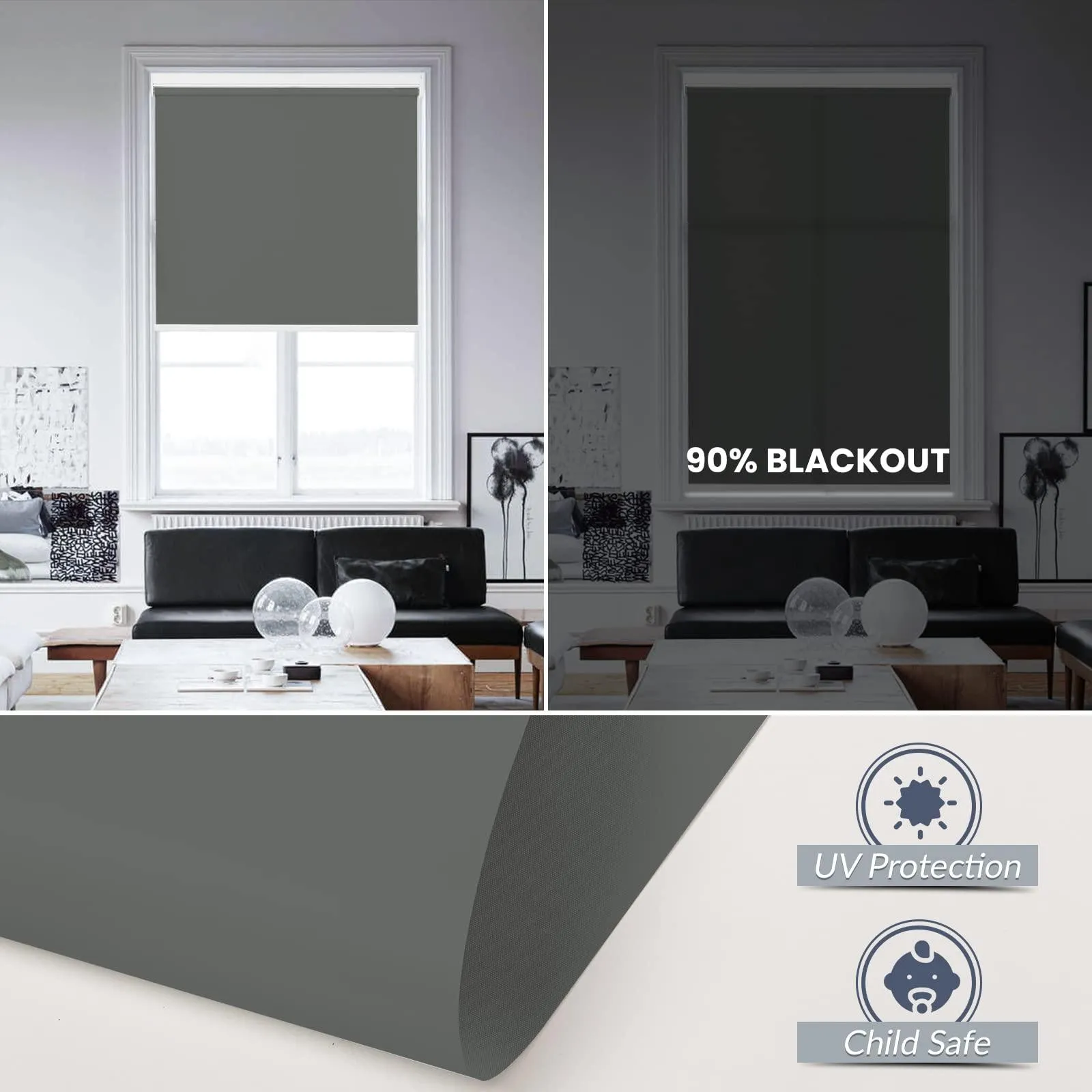 Motorized | Light Filtering | Rechargeable | Roller Shades | Customizable