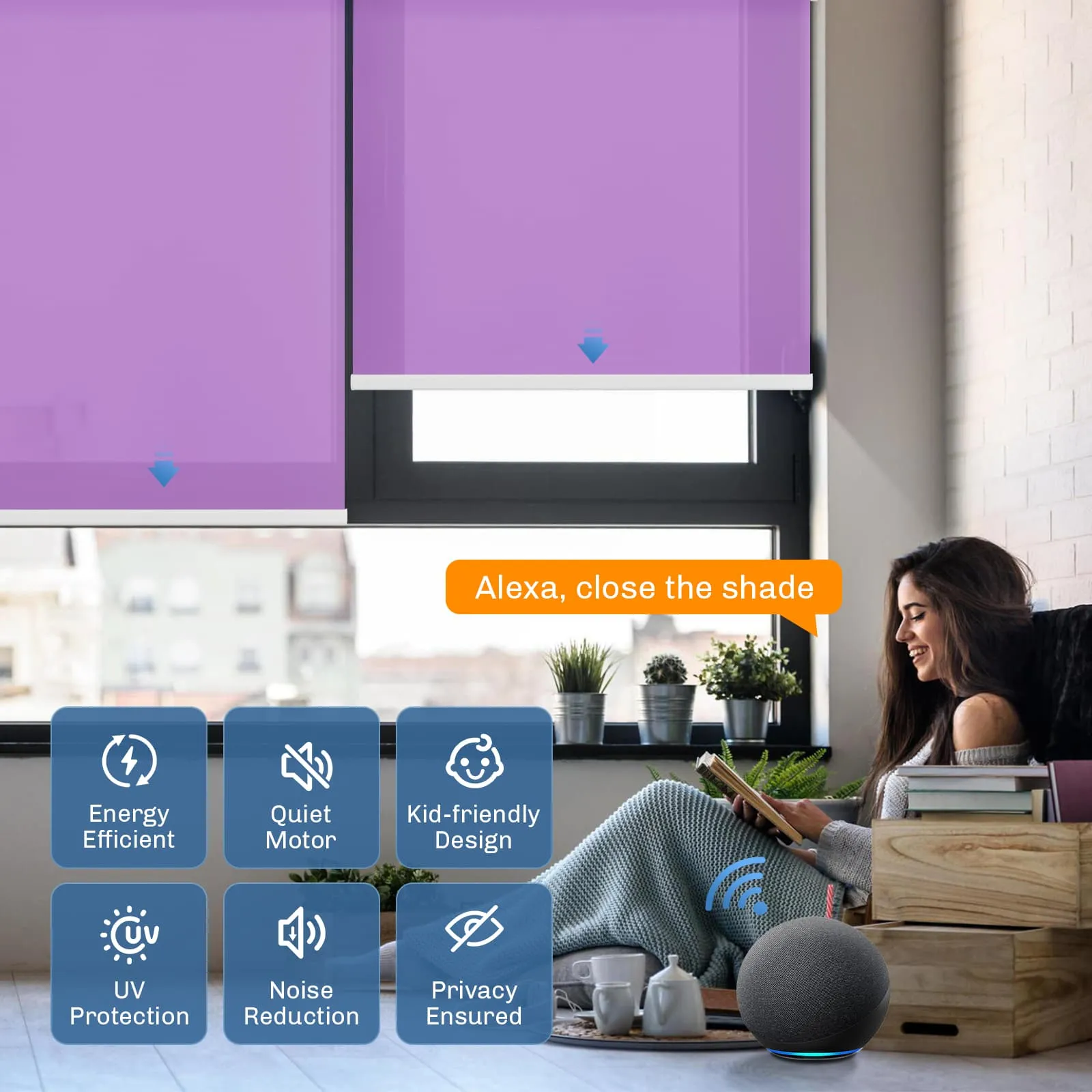 Motorized | Light Filtering | Rechargeable | Roller Shades | Customizable