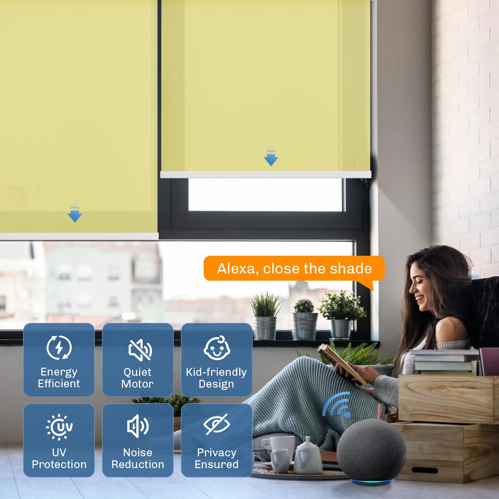Motorized | Light Filtering | Rechargeable | Roller Shades | Customizable