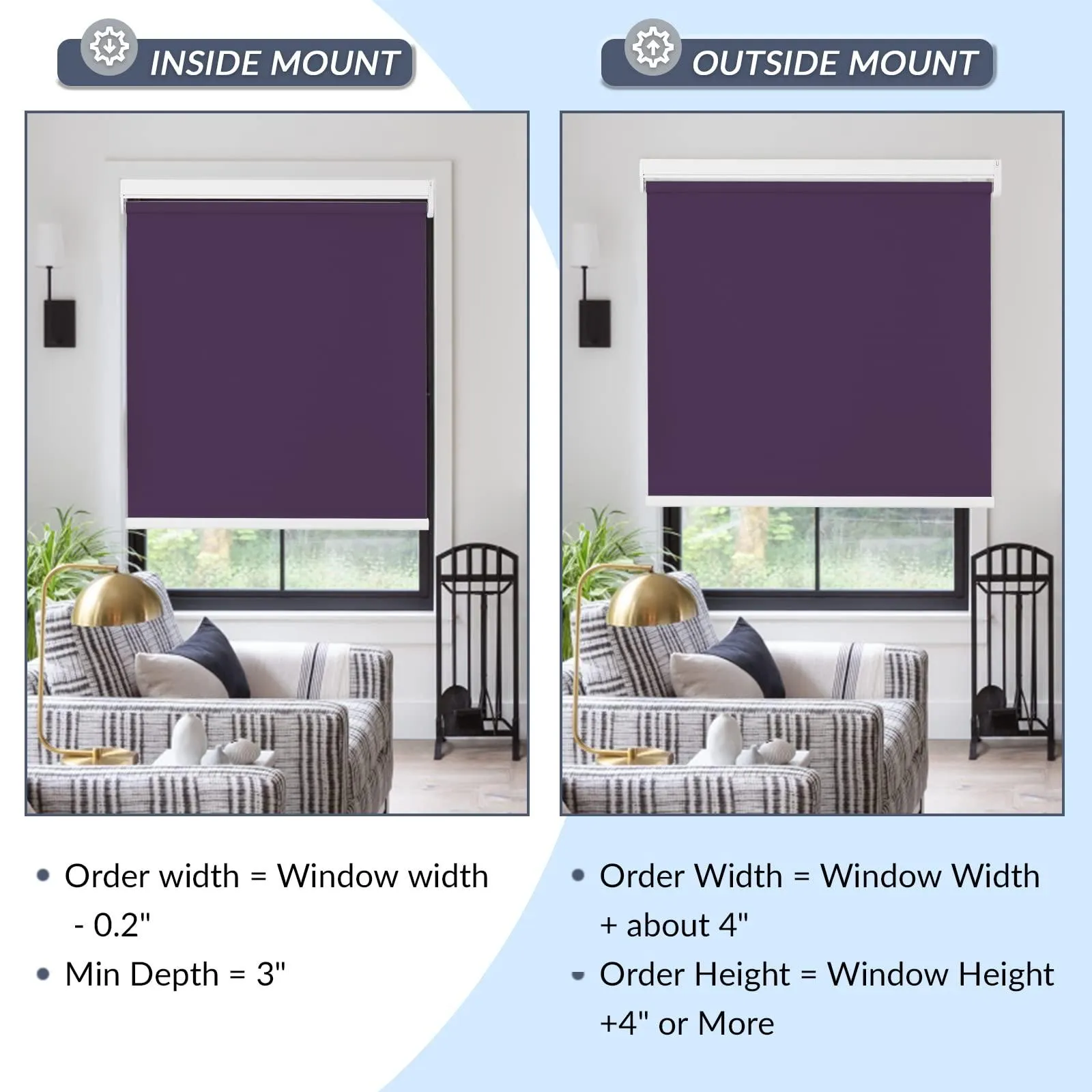 Motorized | Light Filtering | Rechargeable | Roller Shades | Customizable