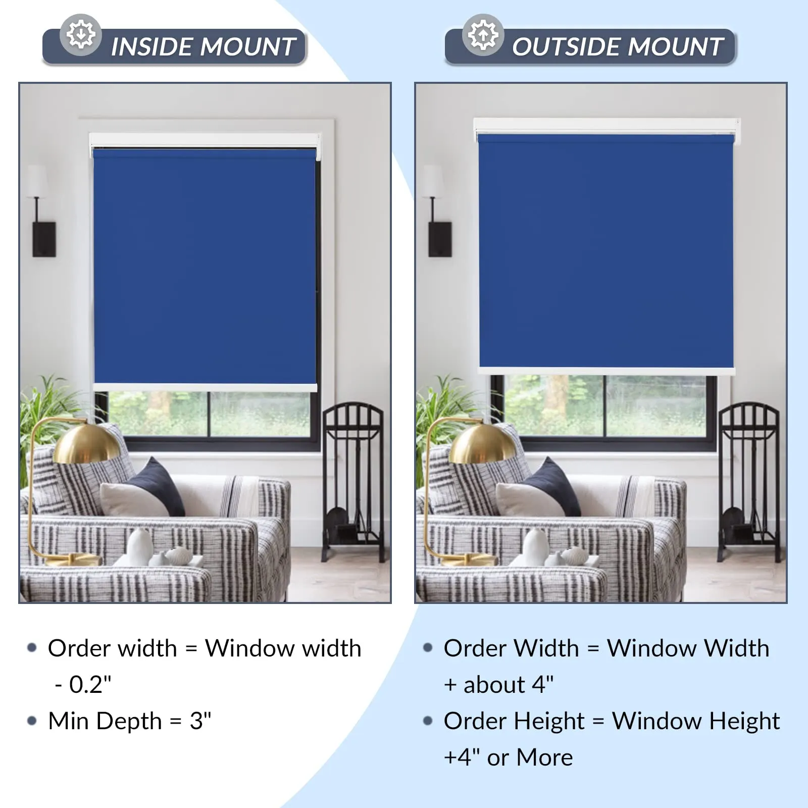 Motorized | Light Filtering | Rechargeable | Roller Shades | Customizable