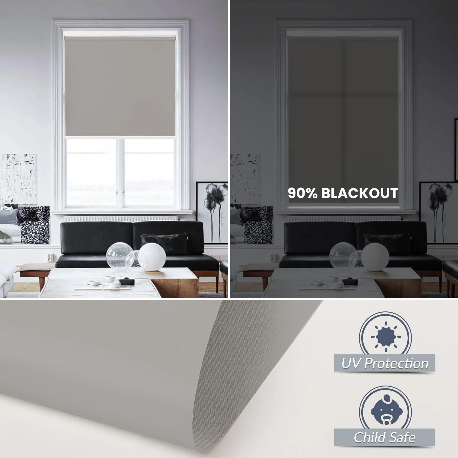 Motorized | Light Filtering | Rechargeable | Roller Shades | Customizable