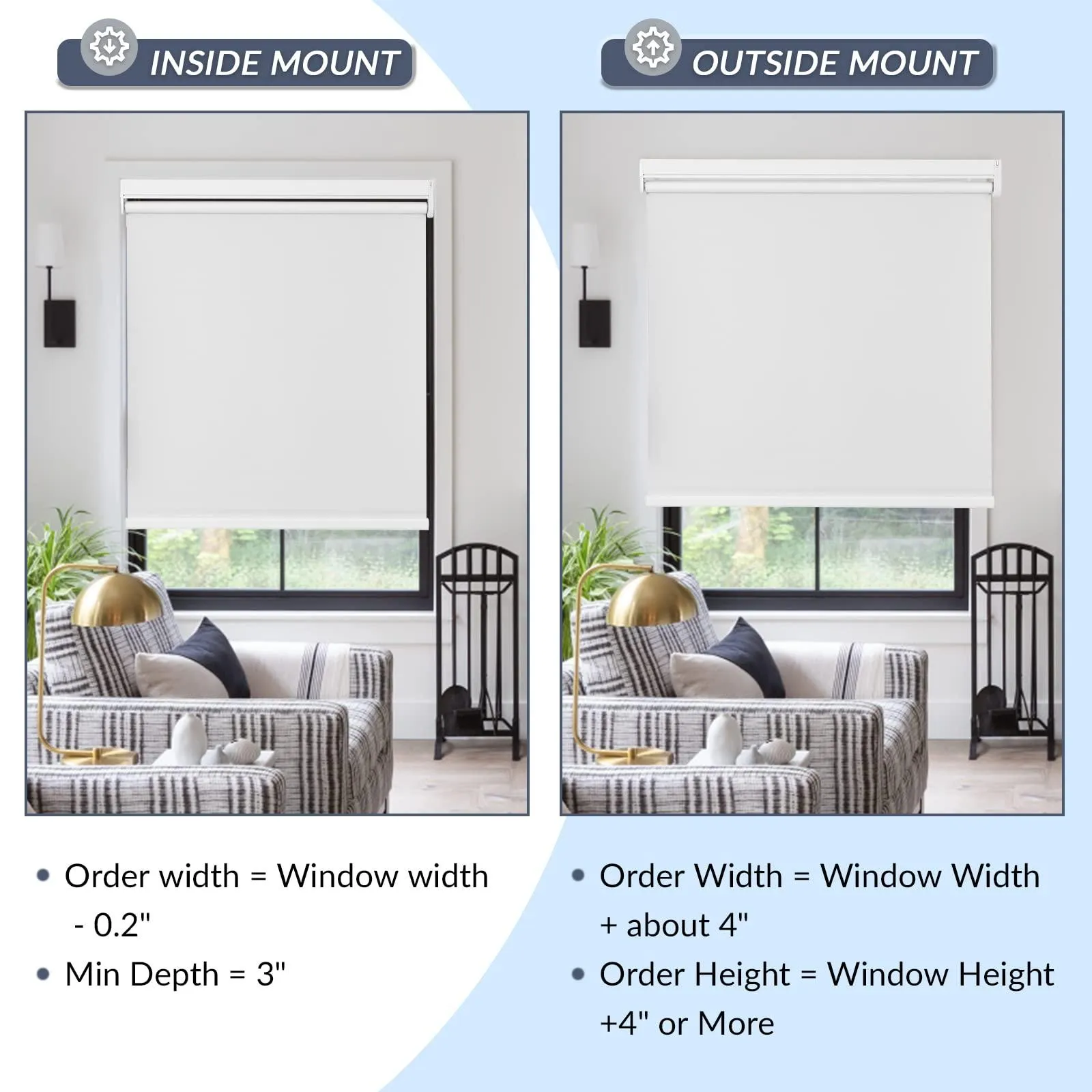 Motorized | Light Filtering | Rechargeable | Roller Shades | Customizable
