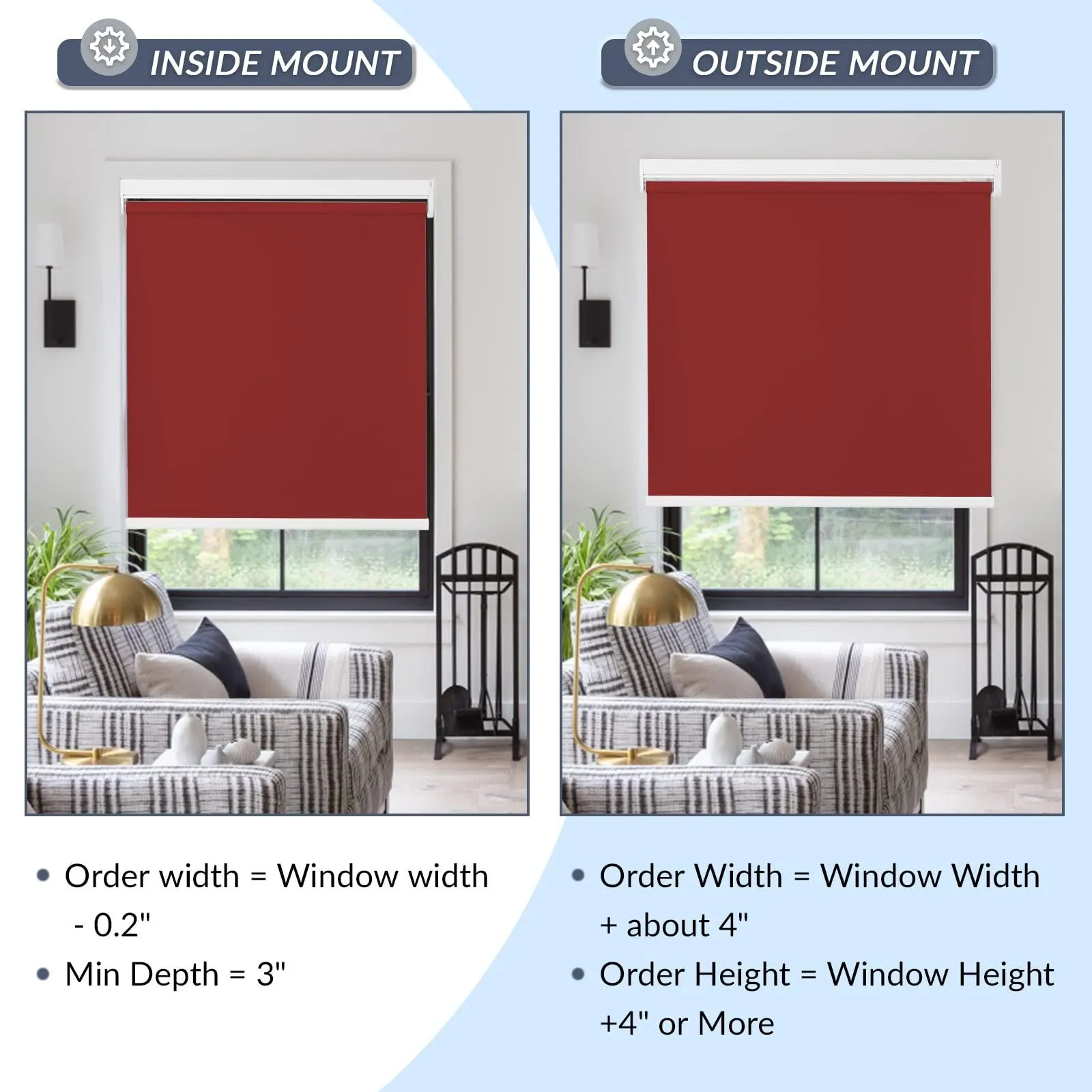 Motorized | Light Filtering | Rechargeable | Roller Shades | Customizable