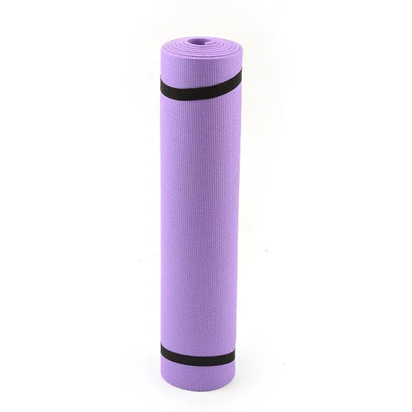 New Fashion 1Pcs Yoga Mat Non-Slip 6mm Thick Body Building Health Lose Weight Exercise Gym Household Cushion Fitness Pad