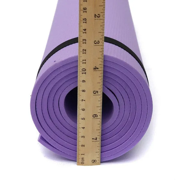 New Fashion 1Pcs Yoga Mat Non-Slip 6mm Thick Body Building Health Lose Weight Exercise Gym Household Cushion Fitness Pad