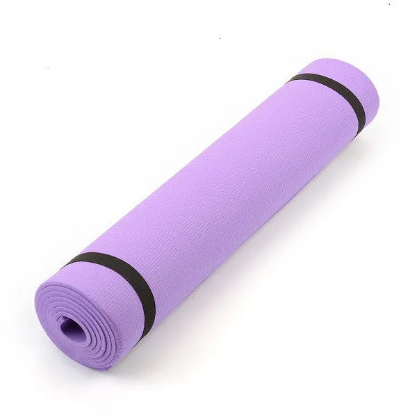 New Fashion 1Pcs Yoga Mat Non-Slip 6mm Thick Body Building Health Lose Weight Exercise Gym Household Cushion Fitness Pad