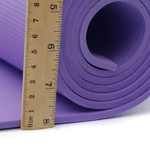 New Fashion 1Pcs Yoga Mat Non-Slip 6mm Thick Body Building Health Lose Weight Exercise Gym Household Cushion Fitness Pad
