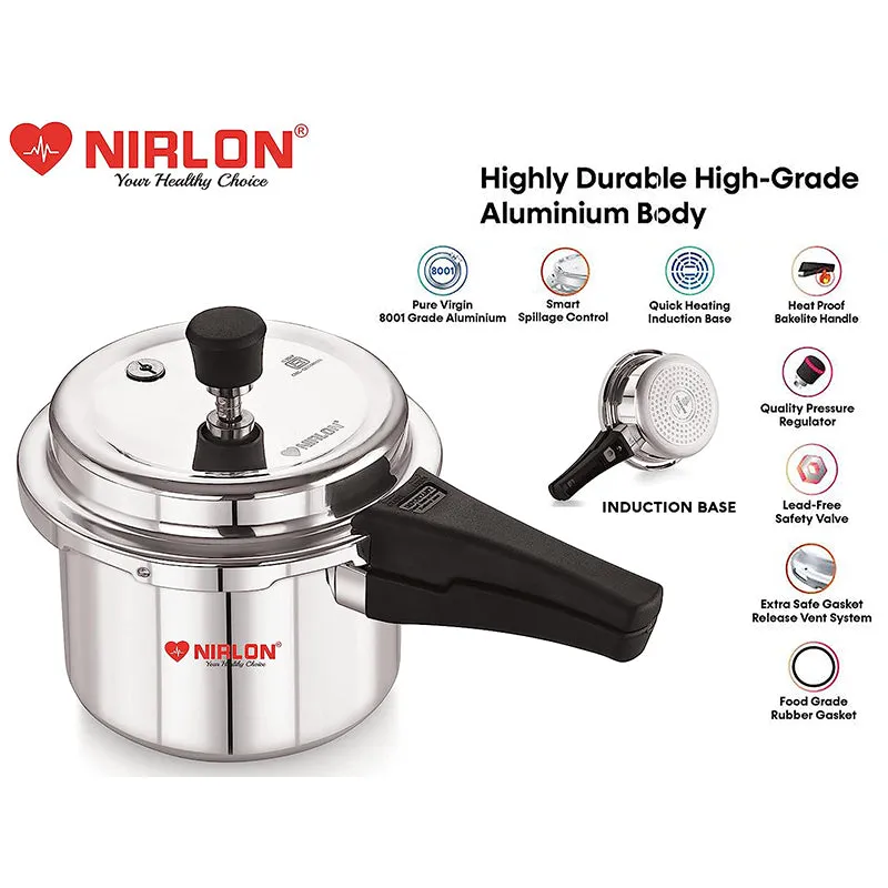 Nirlon Easy Seal Pressure Cooker - 5000 ML/ 10 Inches