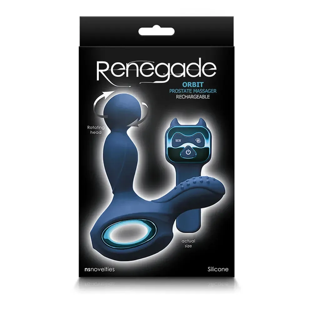 Ns Novelties Silicone Blue Rechargeable Large Prostate Massager