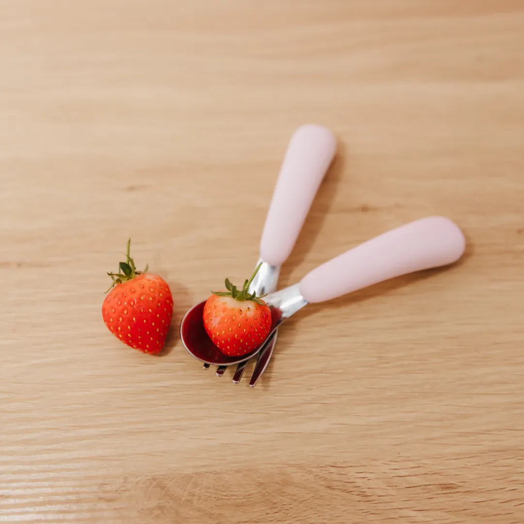 OXO Tot Fork & Spoon Set - Blossom