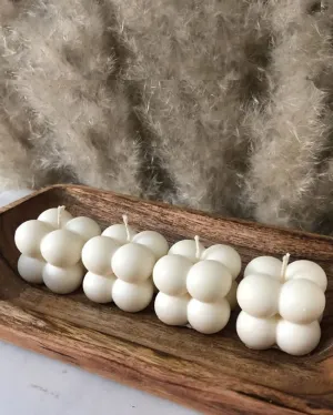 Quad Bubble Candles |  Set Of 4