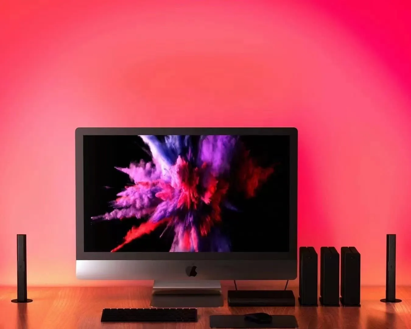 RGB Smart LED Lamp with Multiple Lighting Effects and Music Modes, LED TV Backlights, Mood Lightfor Gaming, Movies, PC, TV, Room Decoration (2Pack)