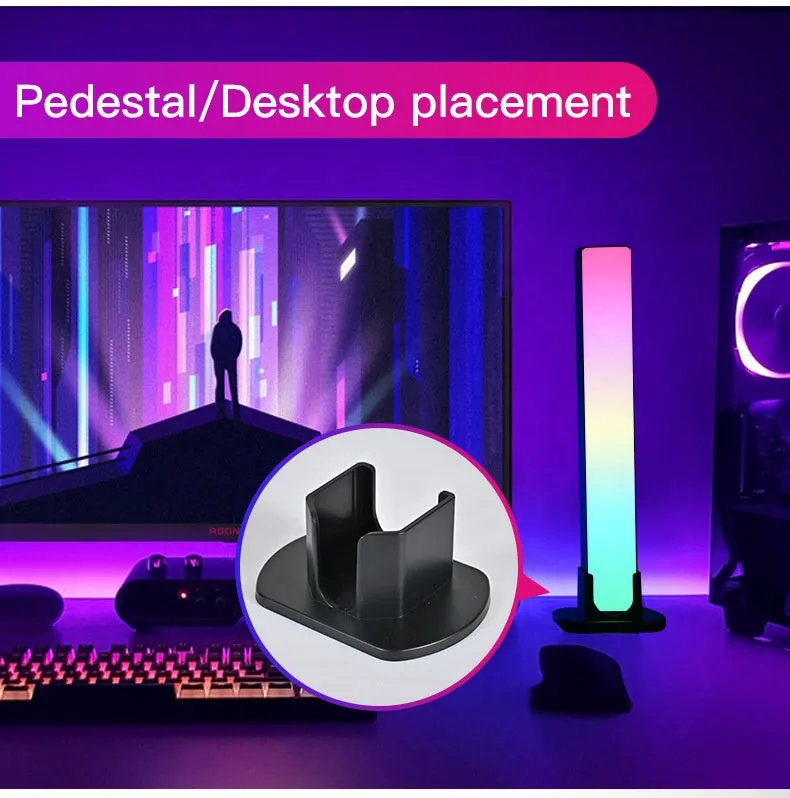 RGB Smart LED Lamp with Multiple Lighting Effects and Music Modes, LED TV Backlights, Mood Lightfor Gaming, Movies, PC, TV, Room Decoration (2Pack)