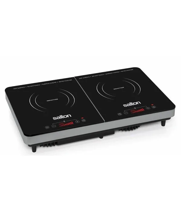 Salton Black Portable Double Induction Cooktop 1pc