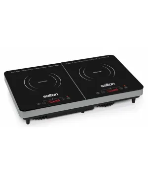 Salton Black Portable Double Induction Cooktop 1pc
