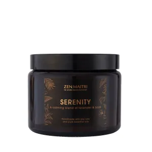 Serenity Candle with Lavender & Basil | Calming and Relaxing