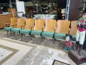 Set of 3 Vintage Auditorium Seats