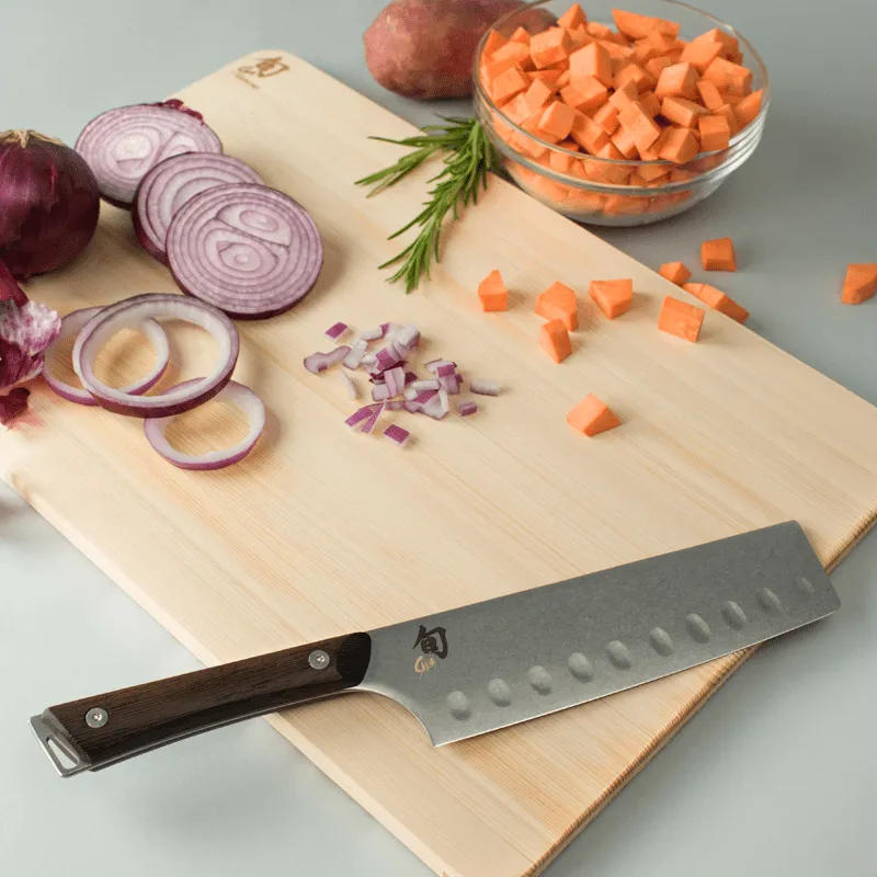 Shun Kanso Nakiri with Hollow Ground Blade, 6.5-in