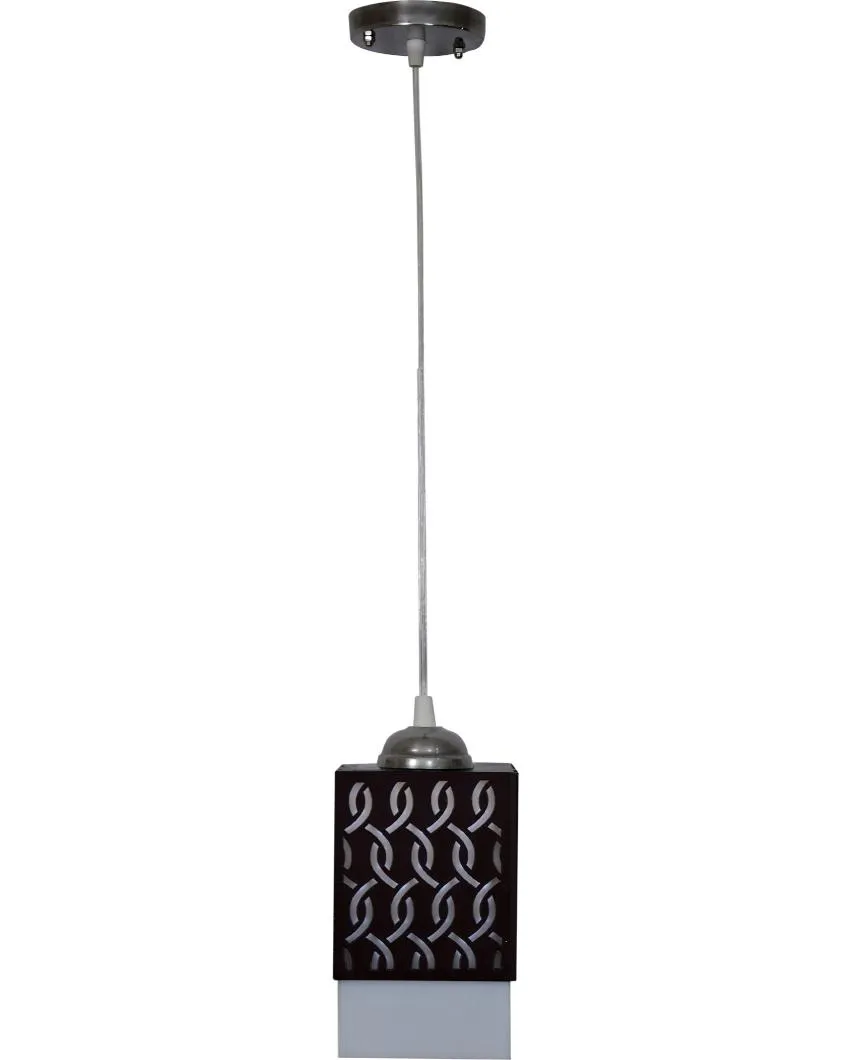 Sleek Look Wooden Style Creative Pendant Lamp | Set of 4 | 4 x 4 x 6 inches