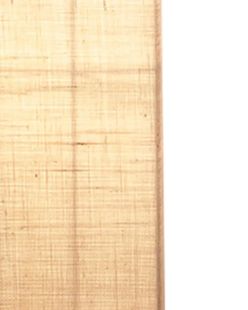 Solid Colorful Jute Square Shade Floor Lamp With Wood Base | 2.8 Feet