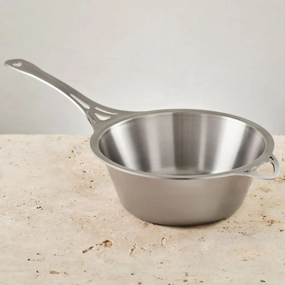 Solidteknics Nöni Stainless Steel 2.5L Saucepan   23cm Skillet Lid Set