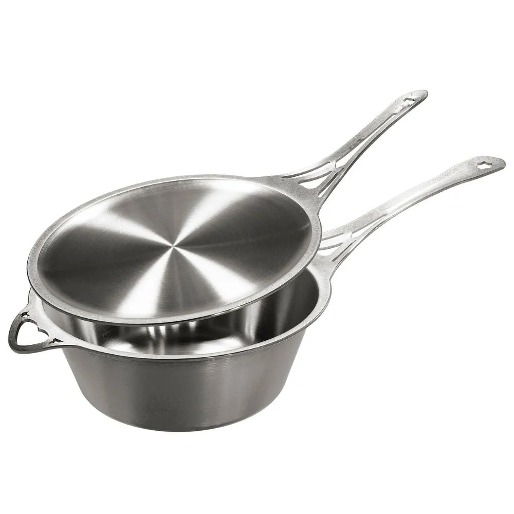 Solidteknics Nöni Stainless Steel 2.5L Saucepan   23cm Skillet Lid Set