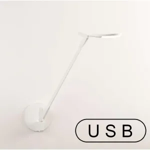 Splitty Contemporary LED & USB Jack Included Swing Arm Wall Lamp Matte White finish